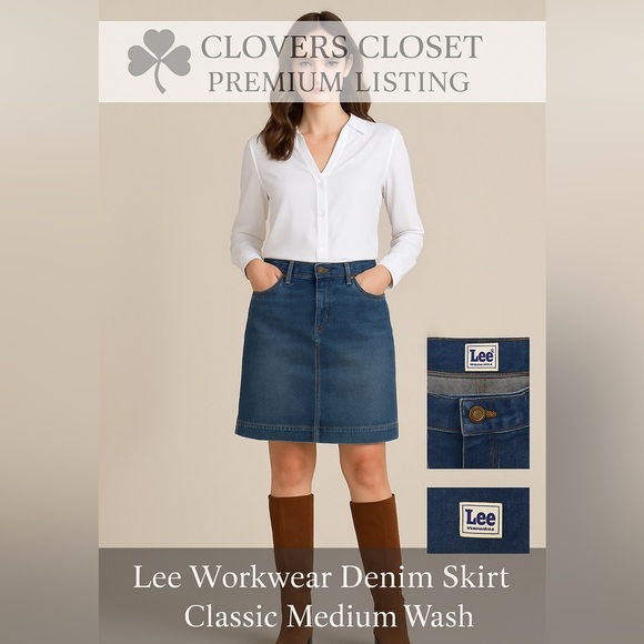 Lee Dresses & Skirts - Lee Jean Skirt Size Medium